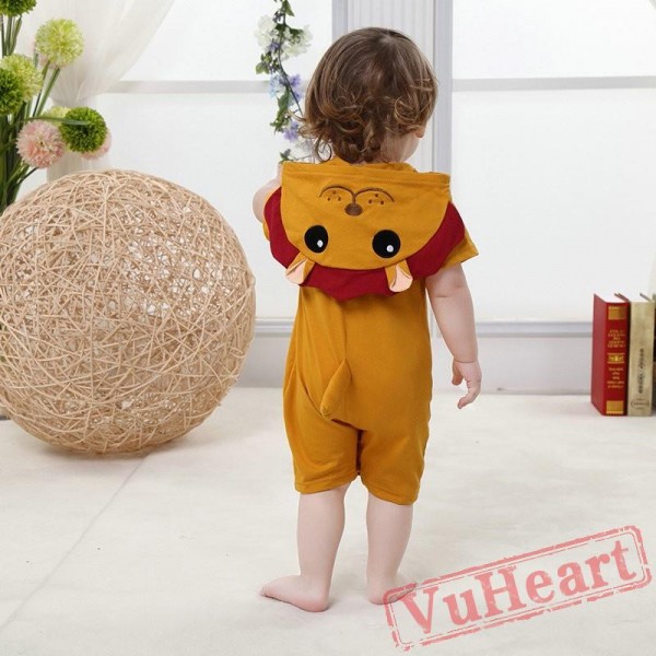 Brown Lion Kigurumi Onesies Pajamas Costumes Summer Pajamas for Baby