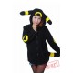 Pocket Monster Pokemon Umbreon Eevee Yellow Black Kigurumi Hoodie Coat