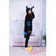 Pocket Monster Pokemon Umbreon Eevee Blue Black Kigurumi Hoodie Coat