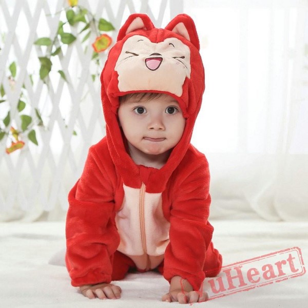 Red Fox Kigurumi Onesies Pajamas Costumes Winter Pajamas for Baby