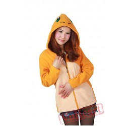 Charm&er Fire Dragon Long Sleeve Cartoon Kigurumi Hoodie Coat Jacket