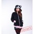 Black Cat Long Sleeve Cartoon Kigurumi Hoodie Coat Jacket