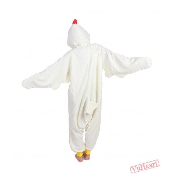 White Cock Kigurumi Onesies Pajamas Costumes for Women & Men