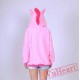 Pink Unicorn Cartoon Zip-up Hoodie Cosplay Costume Long Sleeve