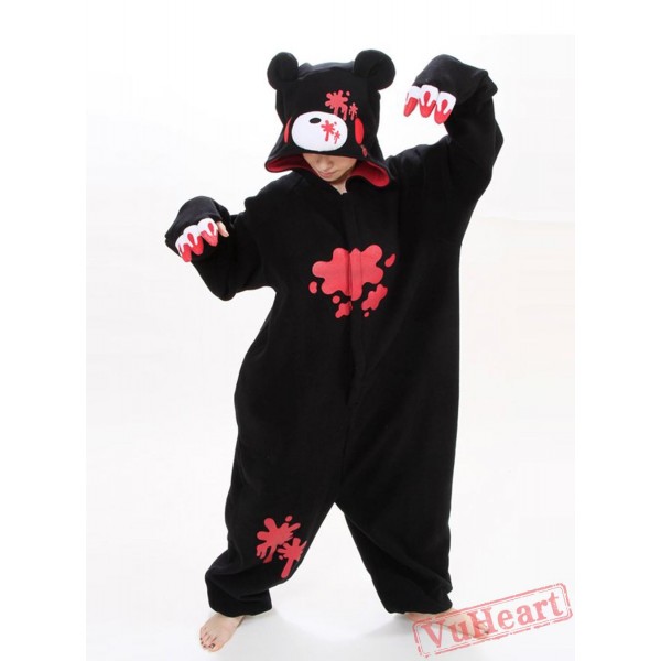 Black Gloomy Kigurumi Onesies Pajamas Costumes for Women & Men