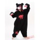 Black Gloomy Kigurumi Onesies Pajamas Costumes for Women & Men