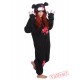 Black Gloomy Kigurumi Onesies Pajamas Costumes for Women & Men