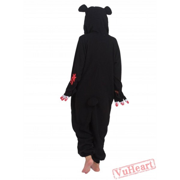 Black Gloomy Kigurumi Onesies Pajamas Costumes for Women & Men