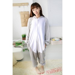 Gray Elephant Kigurumi Onesies Pajamas Costumes for Women & Men