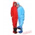 Red Cookie Monster Kigurumi Onesies Pajamas Costumes for Women & Men