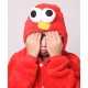 Red Cookie Monster Kigurumi Onesies Pajamas Costumes for Women & Men