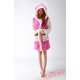 Pink Stitch Winter Warm Robe Couple Spleepwear Kigurumi Pajamas