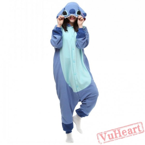 Blue Stitch Kigurumi Onesies Pajamas Costumes for Women & Men