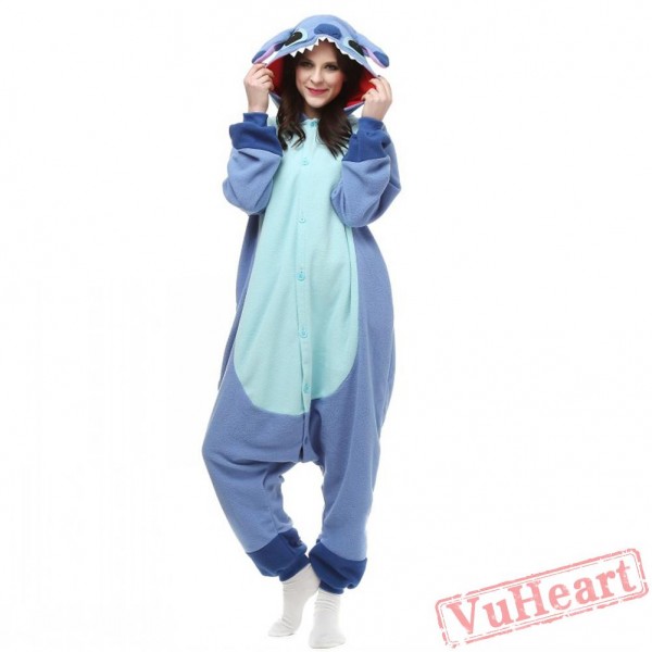 Blue Stitch Kigurumi Onesies Pajamas Costumes for Women & Men