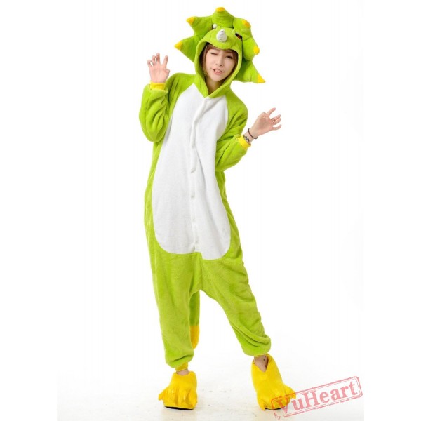 Green Monster Kigurumi Onesies Pajamas Costumes for Women & Men