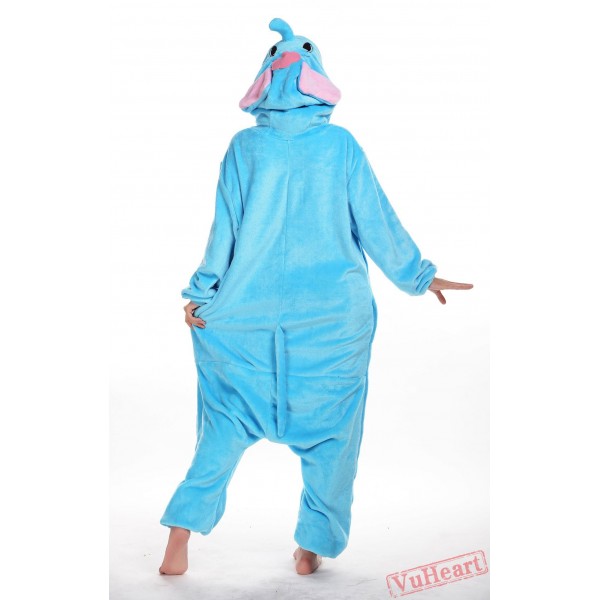 Blue Elephant Kigurumi Onesies Pajamas Costumes for Women & Men