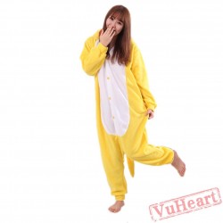 Yellow Dragon Kigurumi Onesies Pajamas Costumes for Women & Men