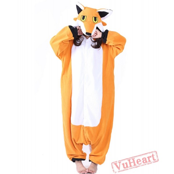 Yellow Fox Kigurumi Onesies Pajamas Costumes for Women & Men