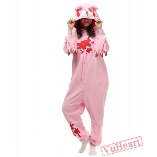 Pink Gloomy Kigurumi Onesies Pajamas Costumes for Women & Men