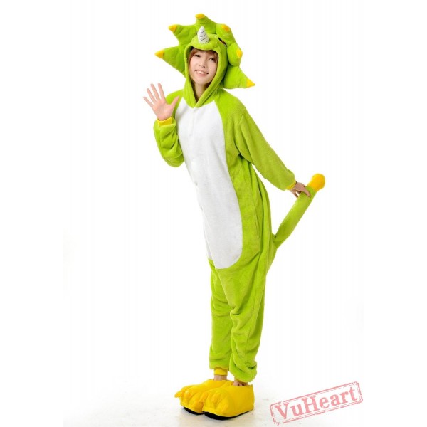 Green Monster Kigurumi Onesies Pajamas Costumes for Women & Men