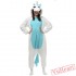 White Blue Unicorn Kigurumi Onesies Pajamas Costumes for Women & Men