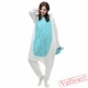 White Blue Unicorn Kigurumi Onesies Pajamas Costumes for Women & Men