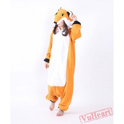 Yellow Fox Kigurumi Onesies Pajamas Costumes for Women & Men