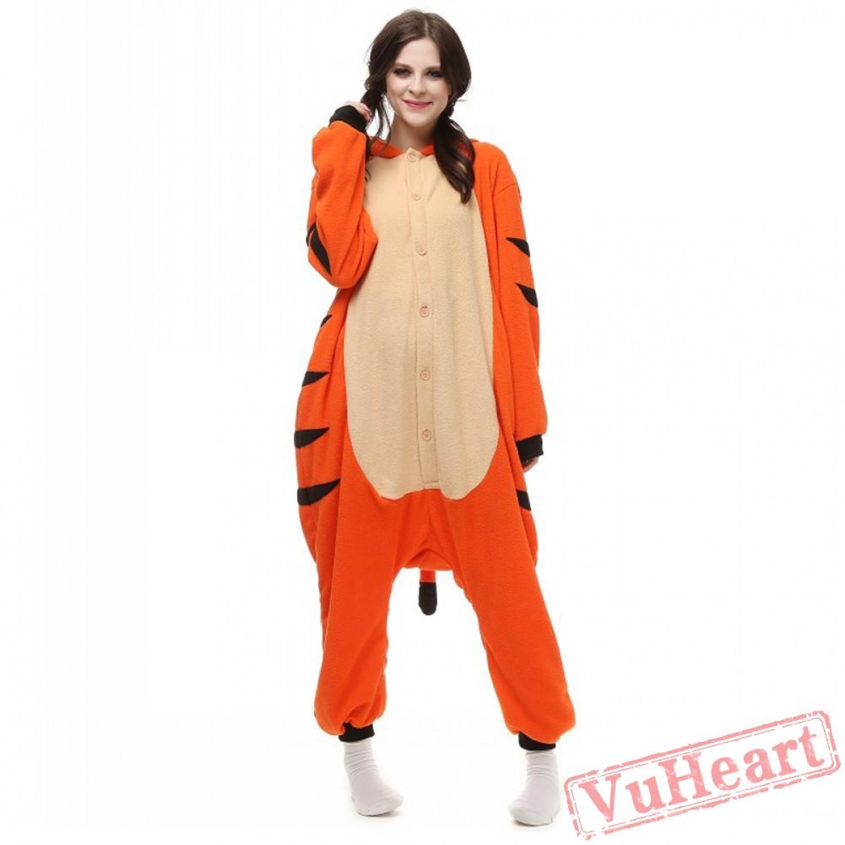 Women & Men Bengal Tiger Kigurumi Onesies Pajamas Costumes