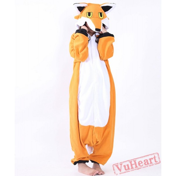 Yellow Fox Kigurumi Onesies Pajamas Costumes for Women & Men