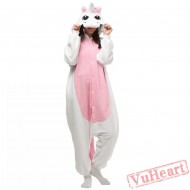 White Pink Unicorn Kigurumi Onesies Pajamas Costumes for Women & Men