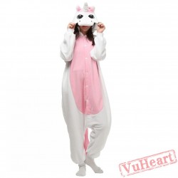 White Pink Unicorn Kigurumi Onesies Pajamas Costumes for Women & Men