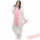 White Pink Unicorn Kigurumi Onesies Pajamas Costumes for Women & Men