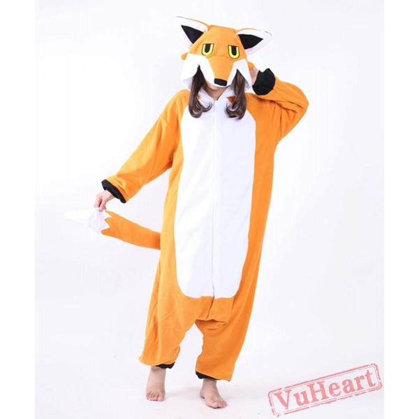 Yellow Fox Kigurumi Onesies Pajamas Costumes for Women & Men