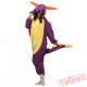 Purple Dragon Kigurumi Onesies Pajamas Costumes for Women & Men