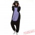 Middle Night Balck Spooky Cat Kigurumi Onesies Pajamas Costumes for Women & Men
