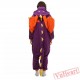 Purple Dragon Kigurumi Onesies Pajamas Costumes for Women & Men