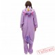 Purple Unicorn Kigurumi Onesies Pajamas Costumes for Women & Men