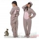 Grey Rabbit Kigurumi Onesies Pajamas Costumes for Women & Men