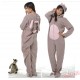 Grey Rabbit Couple Onesies / Pajamas / Costumes