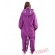 Purple Dragon Kigurumi Onesies Pajamas Costumes for Women & Men