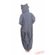 Grey Wolf Kigurumi Onesies Pajamas Costumes for Women & Men