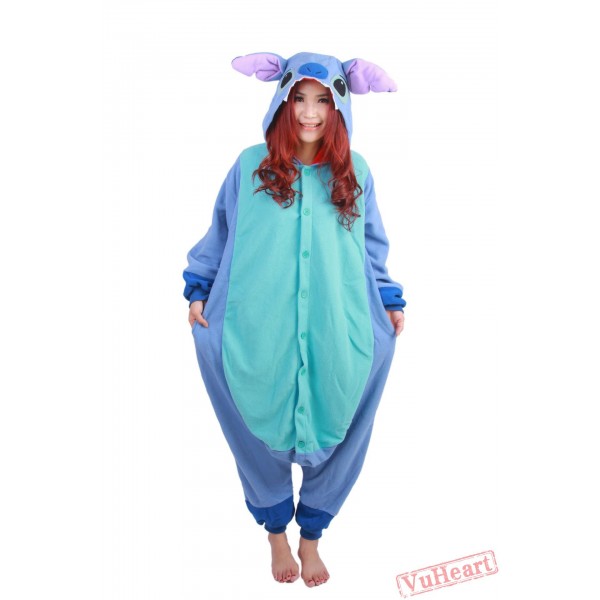 Blue Stitch Kigurumi Onesies Pajamas Costumes for Women & Men