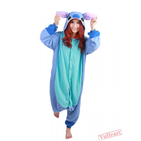 Blue Stitch Kigurumi Onesies Pajamas Costumes for Women & Men