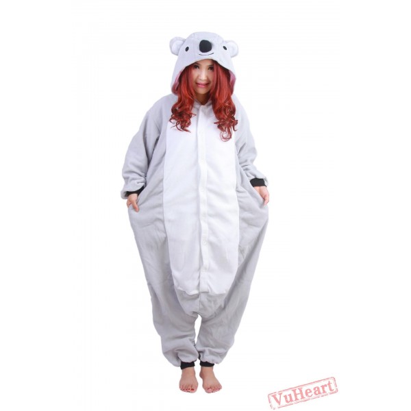 Grey Koala Kigurumi Onesies Pajamas Costumes for Women & Men