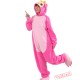 Pink Monkey Kigurumi Onesies Pajamas Costumes for Women & Men