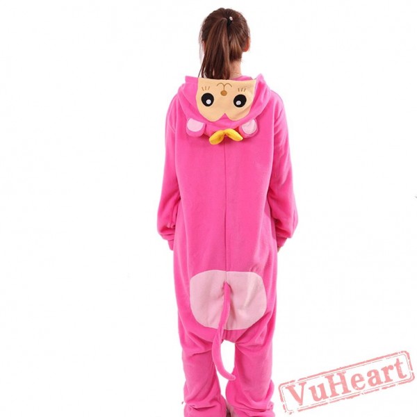Pink Monkey Kigurumi Onesies Pajamas Costumes for Women & Men