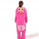 Pink Monkey Kigurumi Onesies Pajamas Costumes for Women & Men