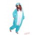 Blue Elephant Kigurumi Onesies Pajamas Costumes for Women & Men