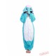 Blue Elephant Kigurumi Onesies Pajamas Costumes for Women & Men