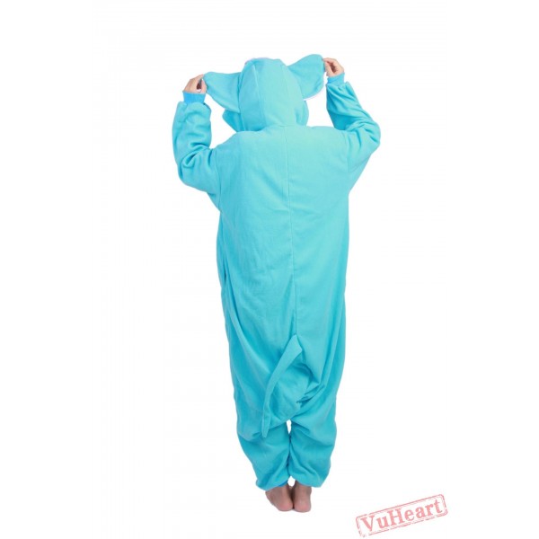 Blue Elephant Kigurumi Onesies Pajamas Costumes for Women & Men